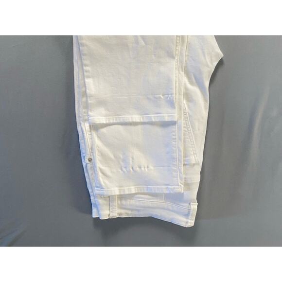 Lucky Brand Emma Crop 5-Pocket Comfort Stretch Denim Jeans. White, Women's 16W. - Picture 4 of 8